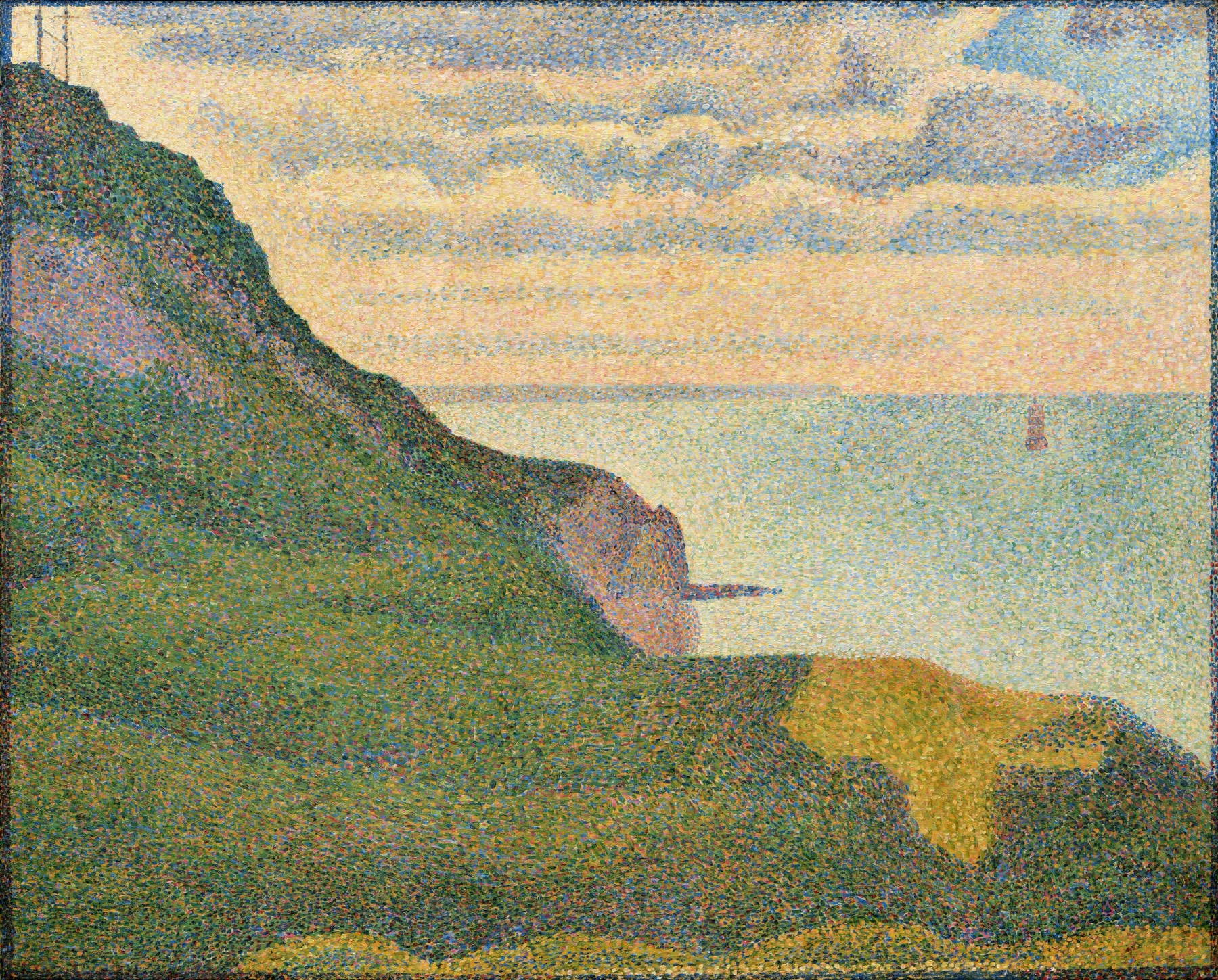 Seascape at Port-en-Bessin, Normandy — Georges Seurat